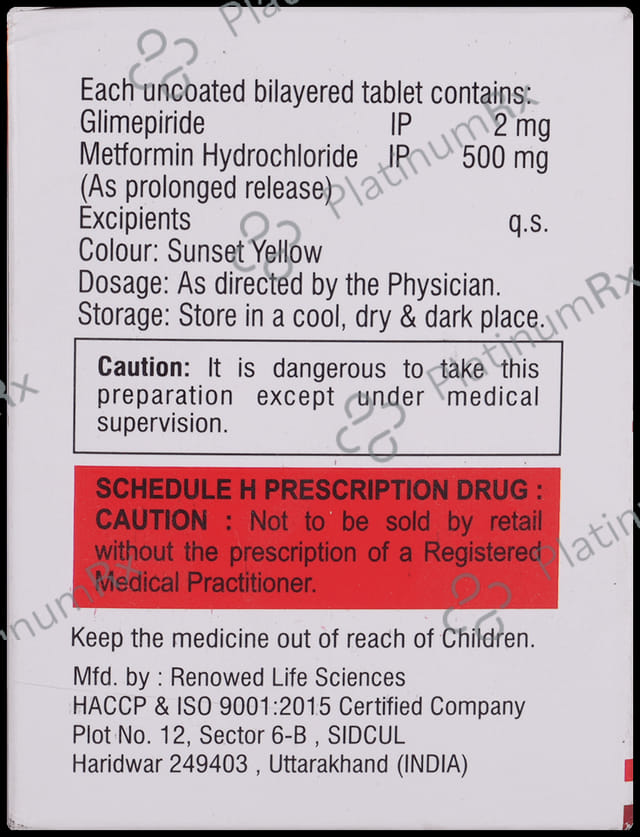 Glifoster 2/500mg Tablet 10