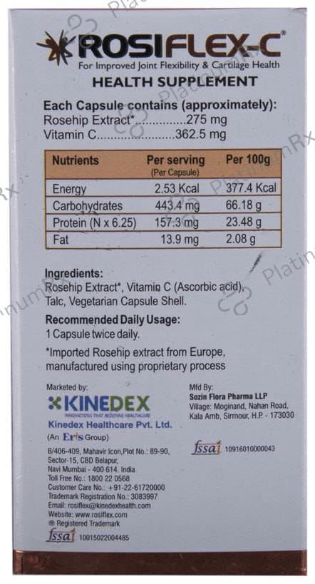 Rosiflex C Capsule 20s