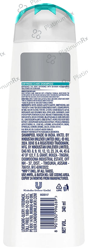 Dove Dryness Care Shampoo 340 ml