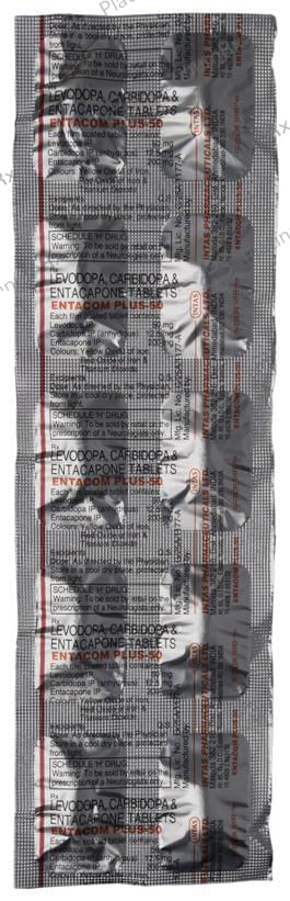 Entacom Plus 50 12.5/200/50mg Tablet 10s