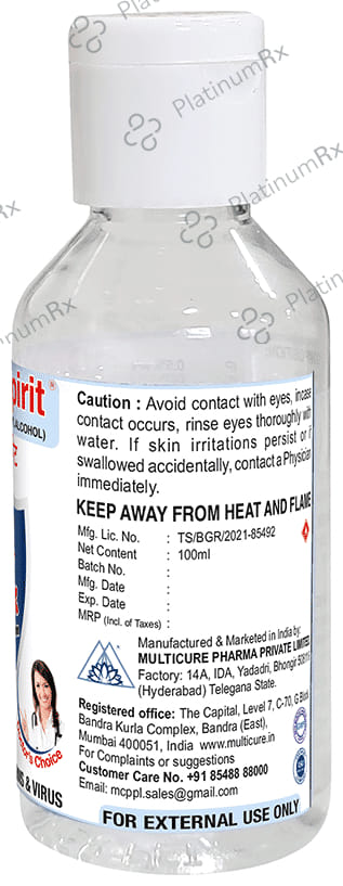 Multicure Doctor Spirit Anti-Septic Solution 100 Liquid