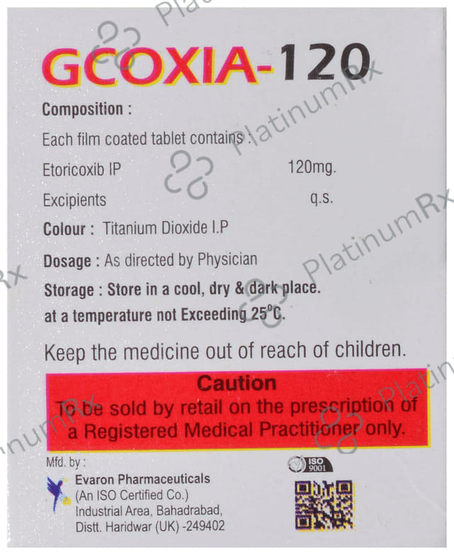 Gcoxia 120mg Tablet 10s