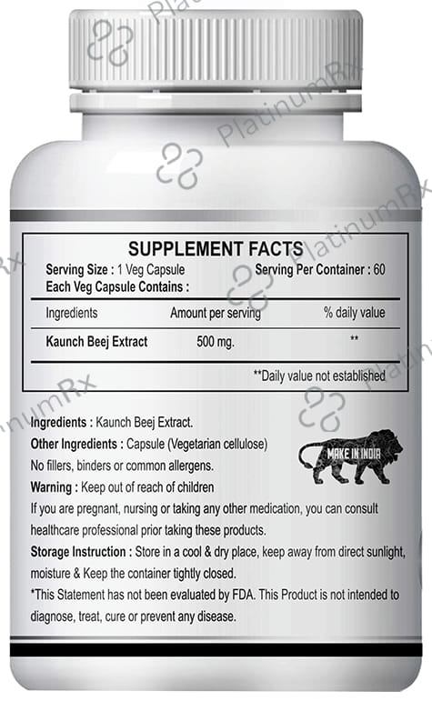 Fasczo Kaunch Beej 500mg Capsule 60 capsules