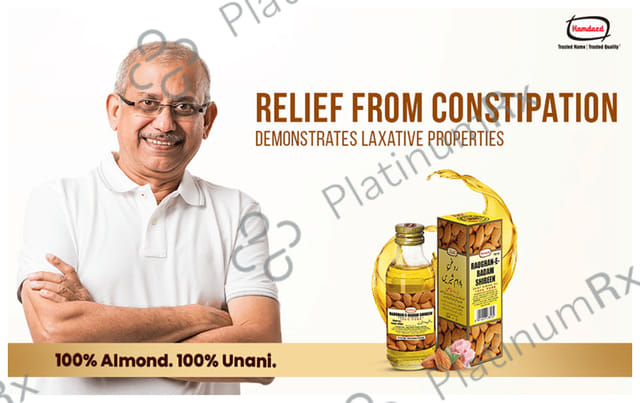 Hamdard Roghan Badam Shirin Pure Almond Oil - Eases Constipation & Supports Skin, Hair & Brain Health 100 ml