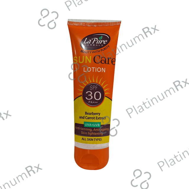Wings Sun Care Lotion SPF 30 PA+++ Bearberry & Carrot Extract Lotion 50gm