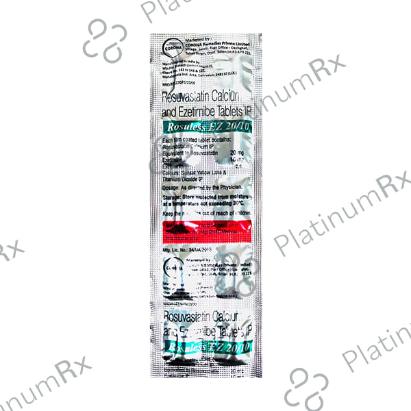 Rosuless EZ 20/10mg Tablet 10s