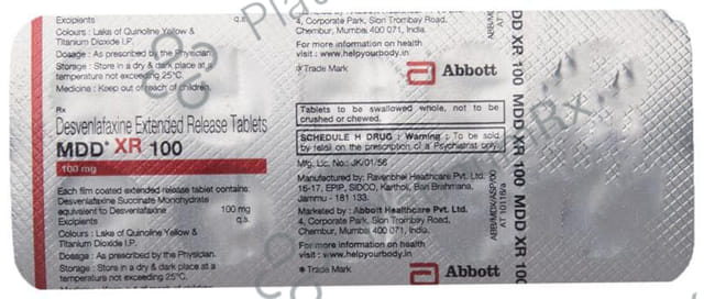 MDD XR 100mg Tablet ER 10s
