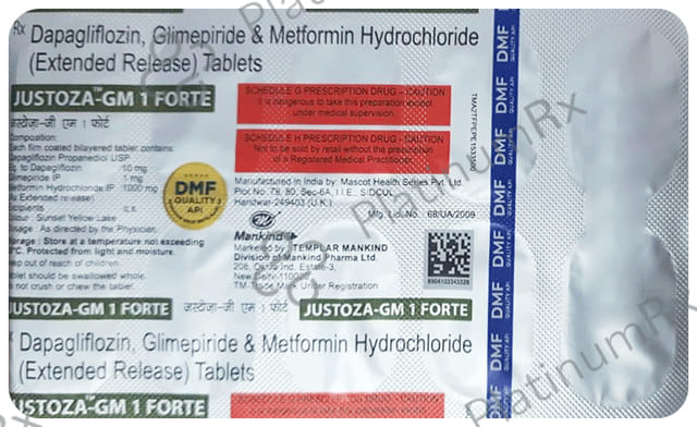 Justoza GM 1/10/1000mg Forte Tablet 10s