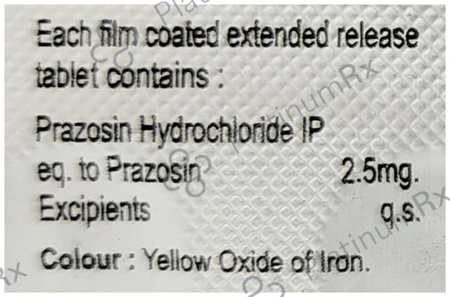 Prazoder 2.5mg Tablet XL 10 Tablet XL