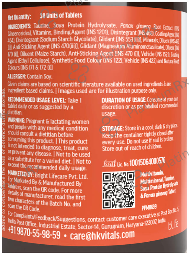 Healthkart HK Vitals Multivitamin Tablet 30s