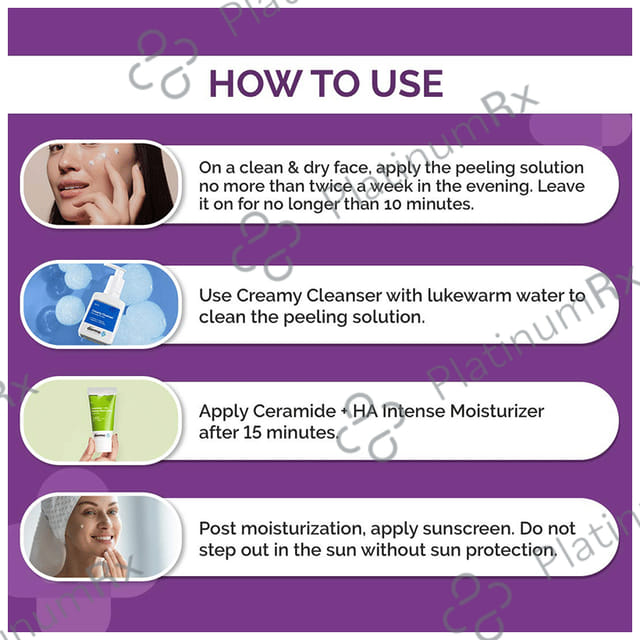 The Derma Co 30% AHA+2% BHA Peeling Solution - For 10 Minute Weekly Exfoliation