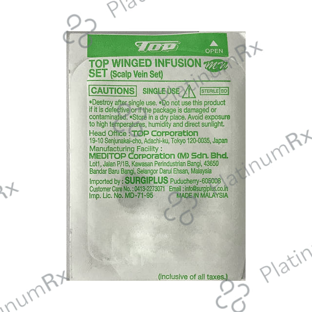 Top Winged 22G x 19mm Infusion Set 1s