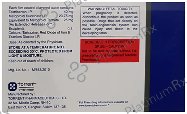 Telsar Beta 25/40mg Tablet ER 15s