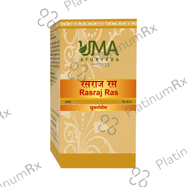 Uma Ayurveda Rasraj Ras Tablet (with Gold & Silver)