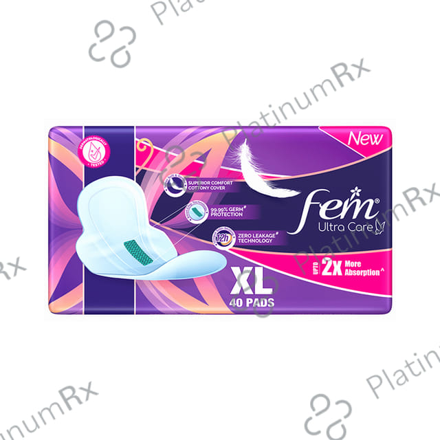 Fem Ultra Care Sanitary Pads XL 40 pads