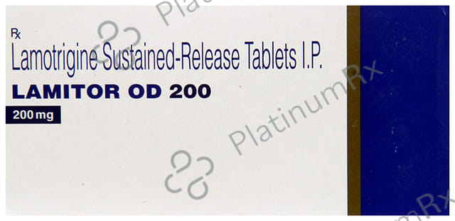 Lamitor OD 200mg Tablet SR 10s