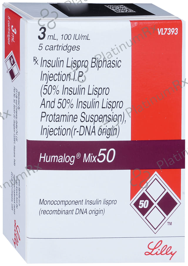 Humalog Mix 50/50 (100 IU/ml) (1*3ml Refill Cartridge / Injection)