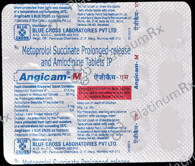 Angicam M 5/47.5mg Tablet PR 15s