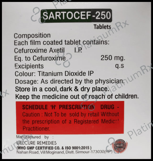 Sartocef 250 Tablet