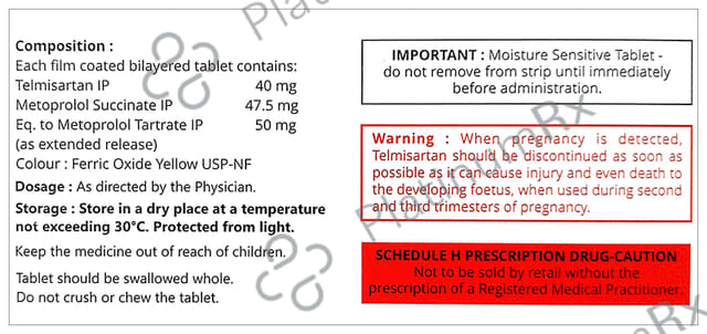 Prolowin T 50/40mg Tablet ER