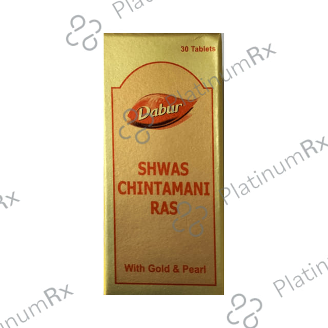 Dabur Shwas Chintamani Ras with Gold and Pearl Tablet 30 tablets