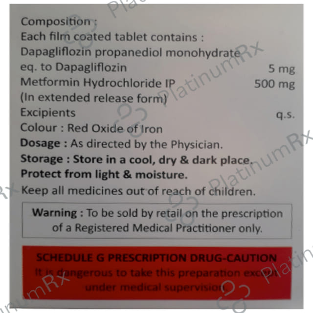 Glyfloz-M 5mg/500mg Tablet ER