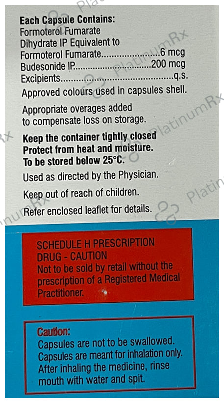 Pulmosmart 200/6mcg Capsule 30s