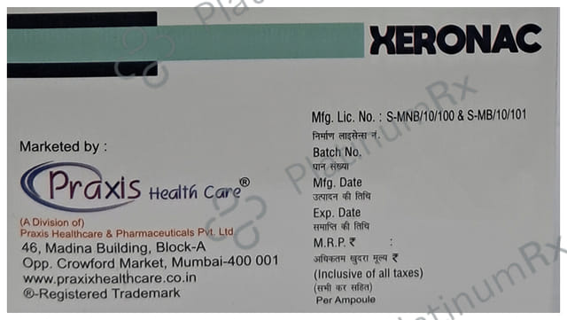 Xeronac 75mg Injection 1ml