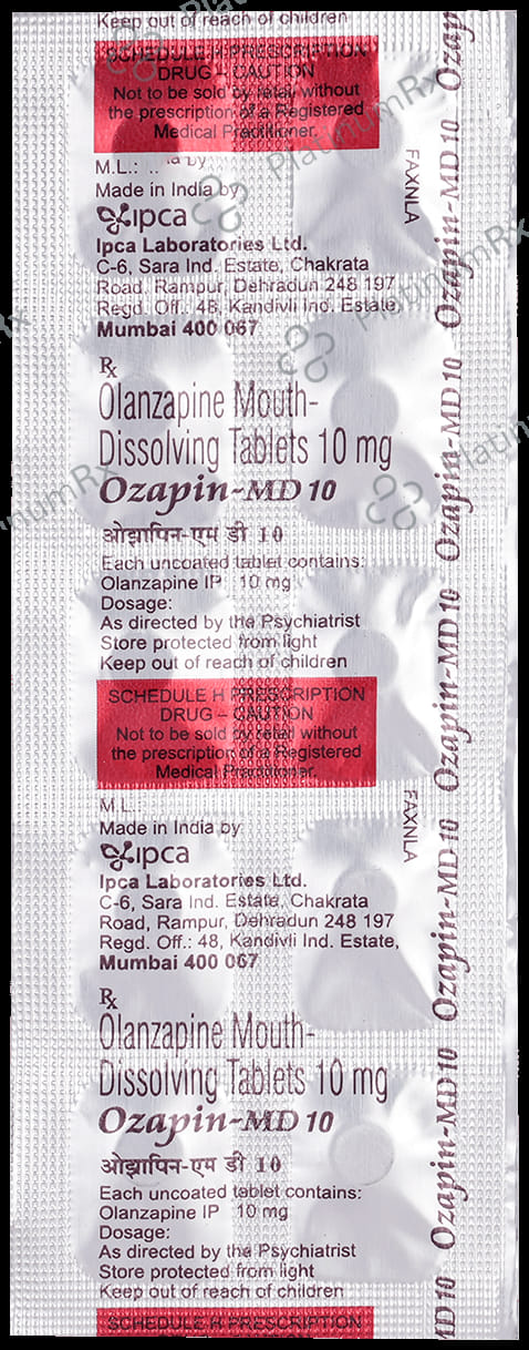 Ozapin MD 10mg Tablet 10s