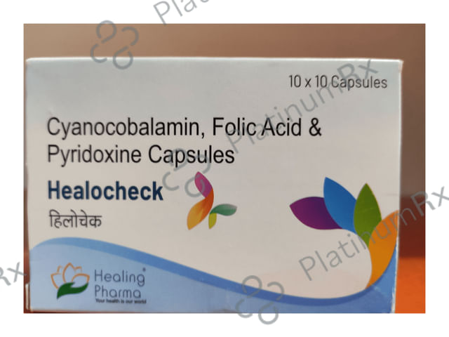Healocheck 0.4/1/10mg Capsule 10s