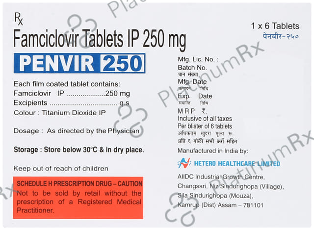 Penvir 250mg Tablet 6s