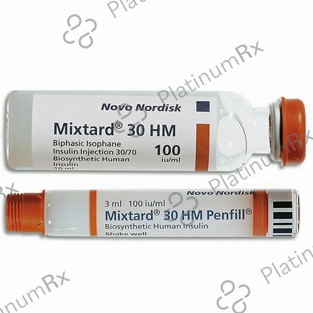 Mixtard 30 HM 100IU/ml Penfill (1*3ml Penfill Cartridge / Injection)