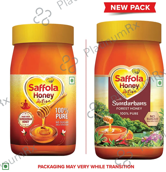 Saffola Honey Active Made with Sundarban Forest Honey No Sugar Adulteration 500gm