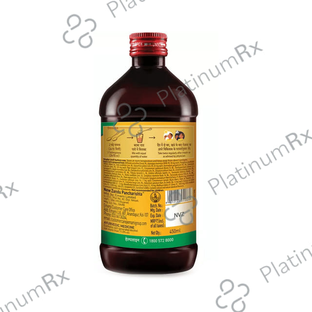 Zandu Pancharishta Ayurvedic Digestive Tonic Suitable for Diabetics 450ml