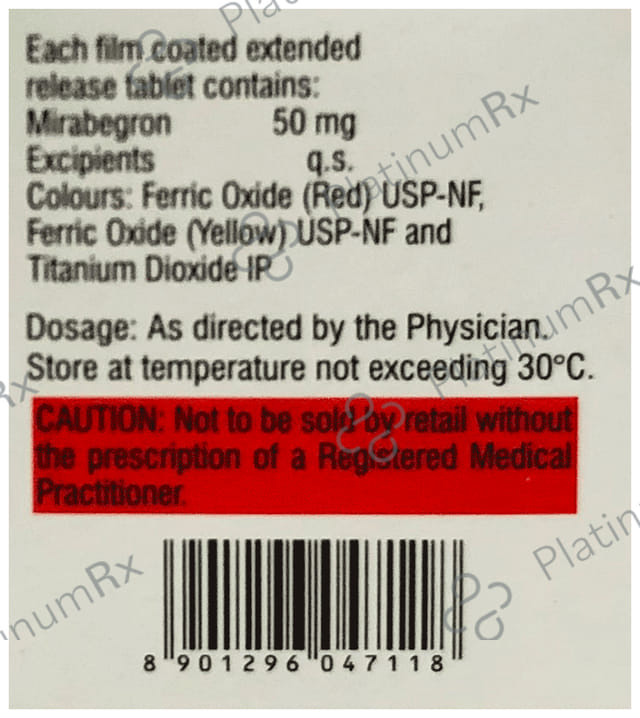 Mirago ER 50mg Tablet 10s