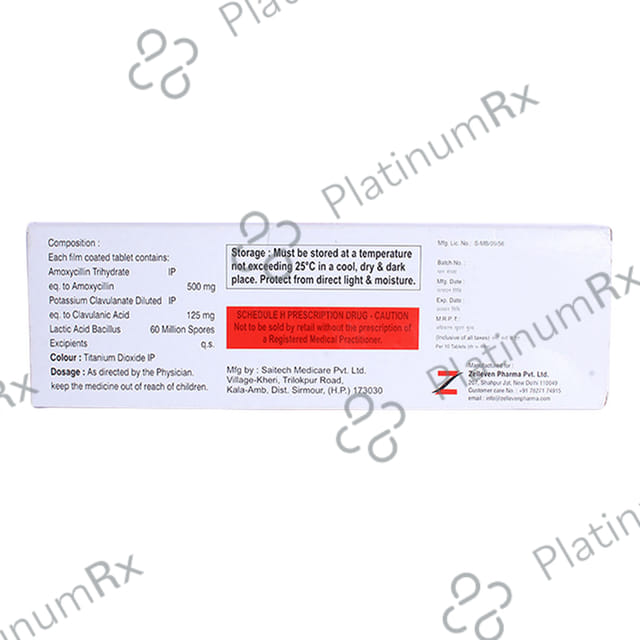 Jonclav 625mg Tablet 10s