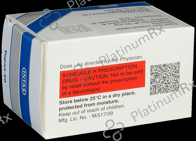 Topaz 50mg Tablet 15s