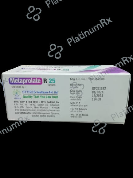 Metaprolate R 25/2.5mg Tablet ER 10s