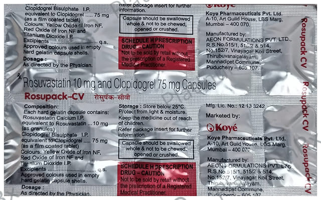 Rosupack CV Capsule 10s