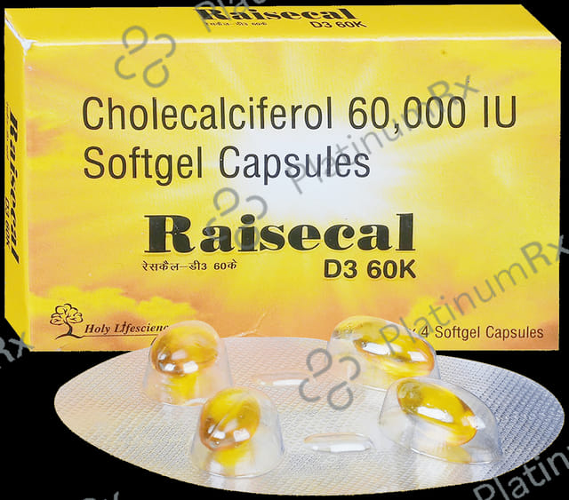 Raisecal D3 60K Softgel Capsule