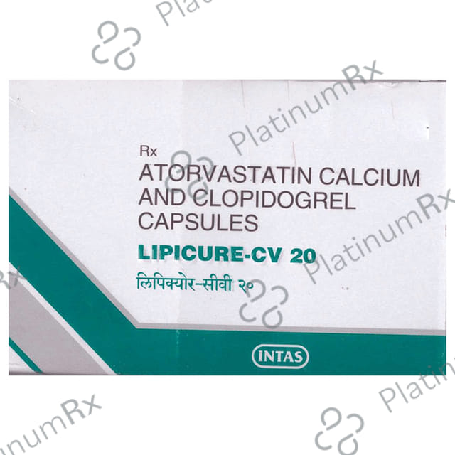 Lipicure CV 20/75mg Capsule 10s