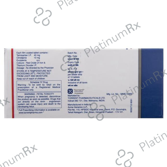 Torcilin T 10/40mg Tablet 10s