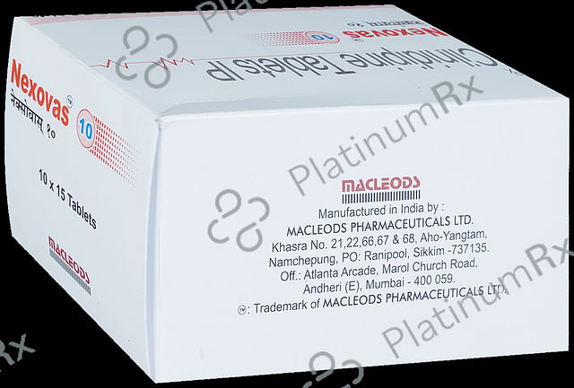 Nexovas 10mg Tablet 15s