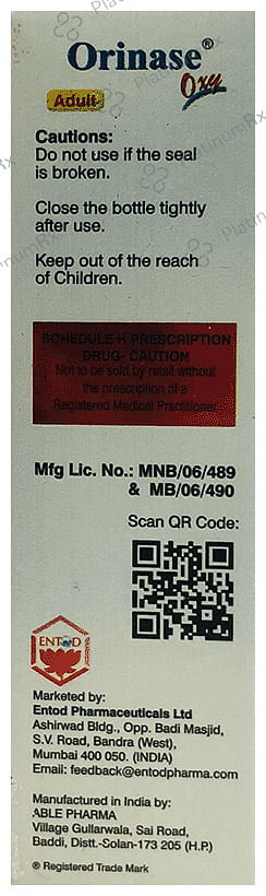 Orinase Oxy AD 0.05% Nasal Spray
