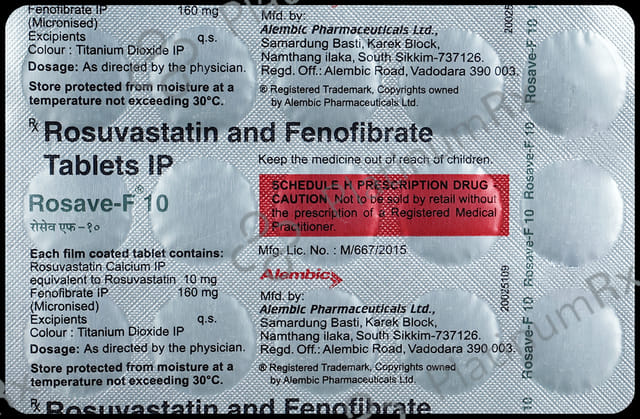 Rosave F 10/160mg Tablet 15s