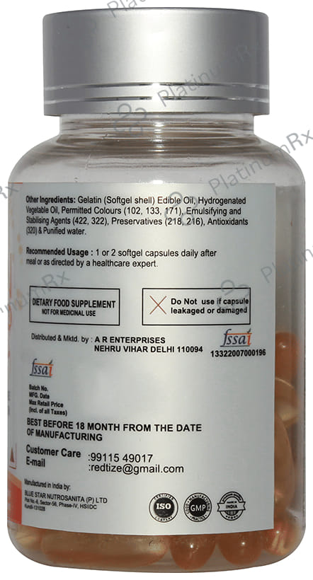 Red Tize Salmon Fish Oil Omega 3 Capsule 30s