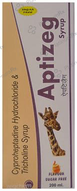 Aptizeg 2/275mg Syrup Orange Sugar Free 200ml