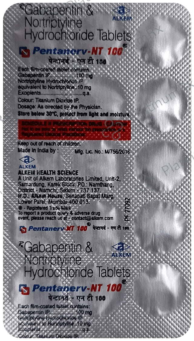 Pentanerv NT 100/10mg Tablet 15s
