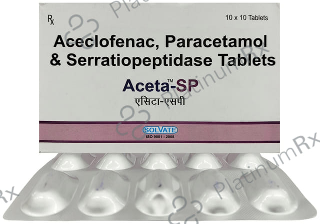 Aceta SP 100/325/15mg Tablet 10s