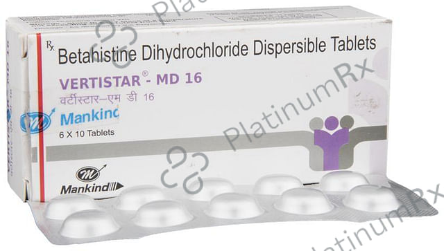 Vertistar MD 16mg Tablet DT 10s
